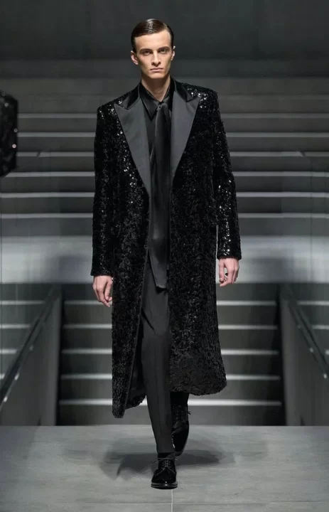 Coleção masculina da Dolce & Gabbana Inverno 2024/25 (Foto: reprodução) Lorena Bueri